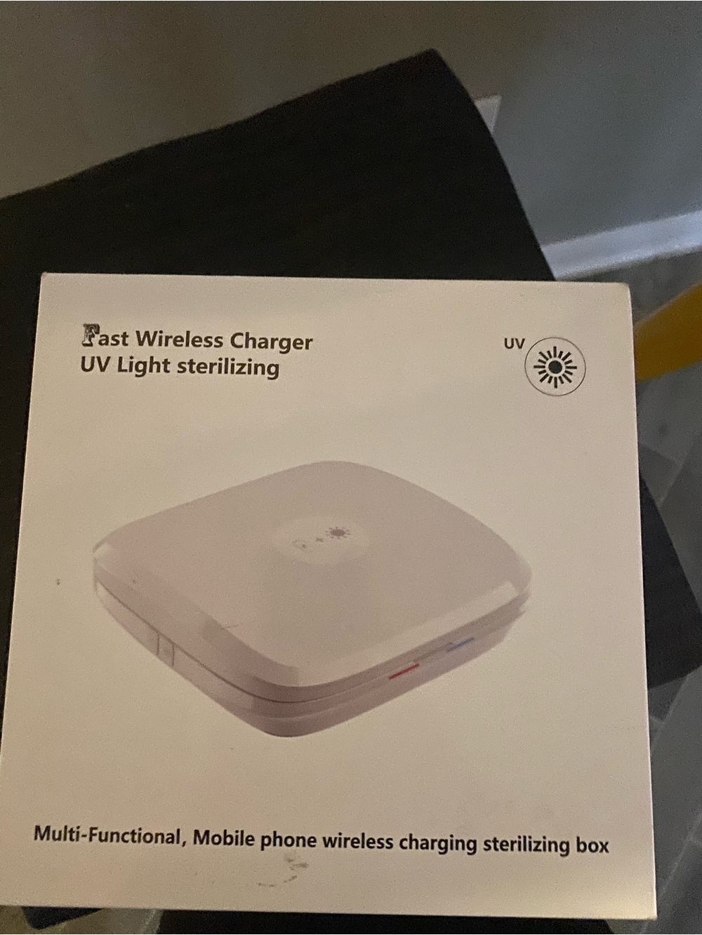 UV Light Sterilizing Wireless Charger - White
